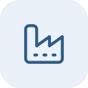 Industrial plant icon for oil and gas web design and energy sector marketing