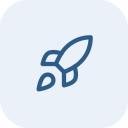 Rocket icon for startup branding and custom WordPress websites for entrepreneurs