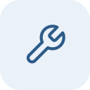 Wrench icon for contractor and trades website design in Cochrane, Alberta